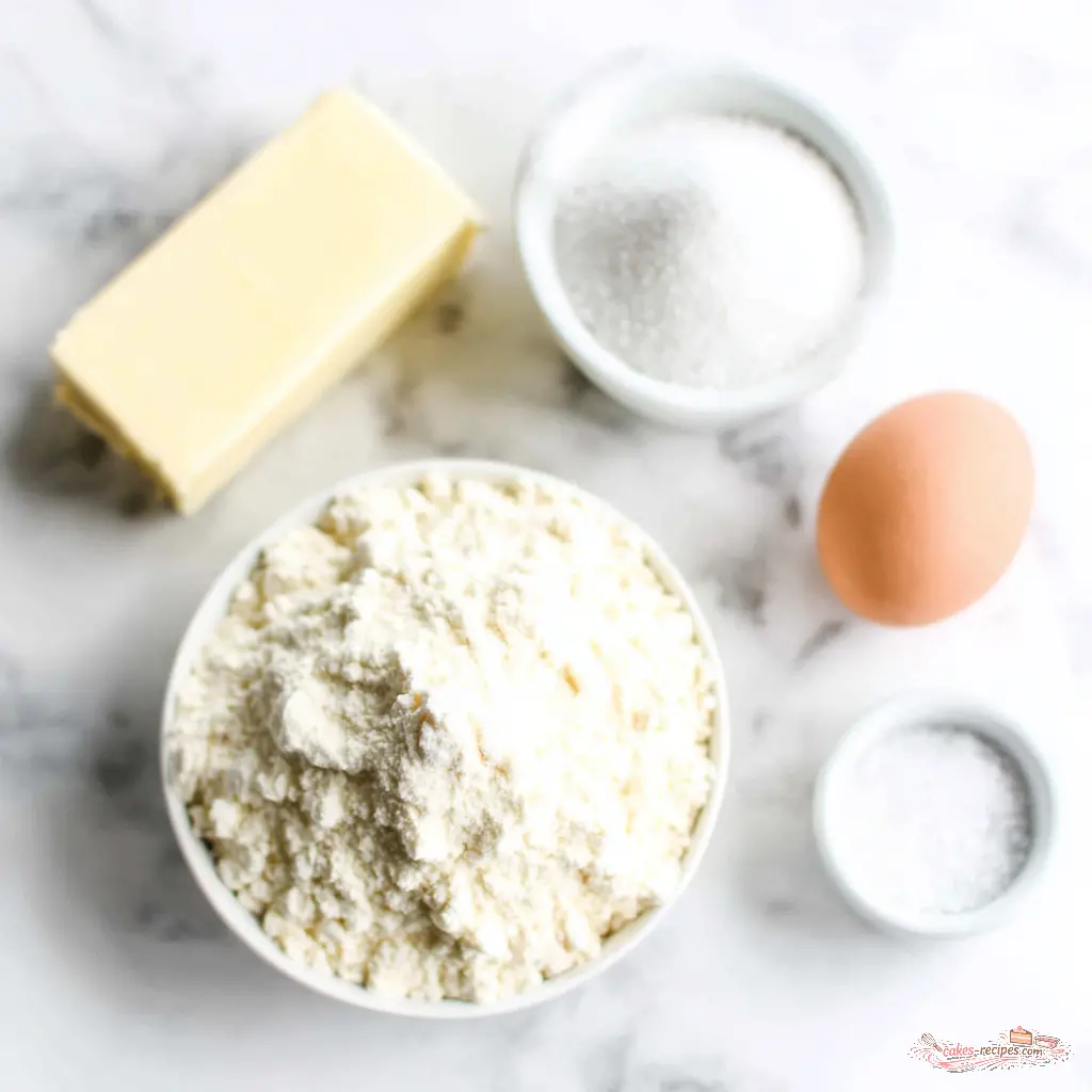 sugar cookies - main ingredients