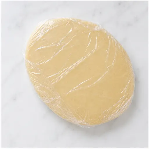 Step 3: Shaping dough into a disk and wrapping for chilling