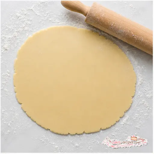 Step 4: Rolling dough to 1/4-inch thickness on floured surface