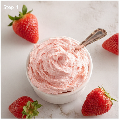 whipped strawberry butter recipe - step 4
