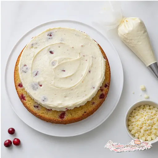 Step 4: Assembling the three-layer cake