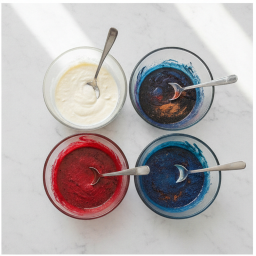 4th of july cupcakes - step 2