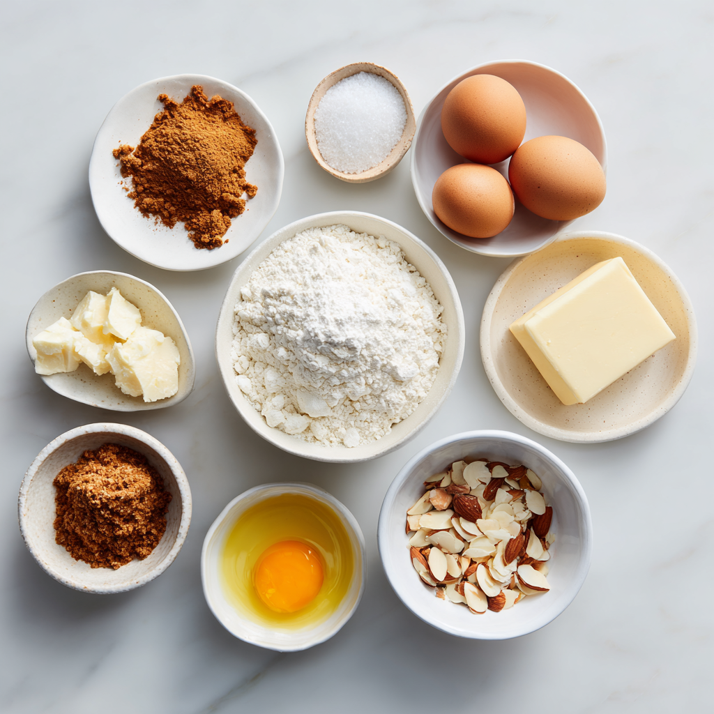 baked cinnamon crumb donuts - main ingredients