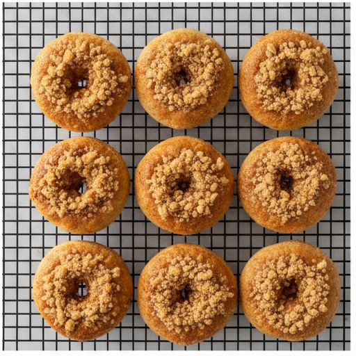 baked cinnamon crumb donuts - step 4