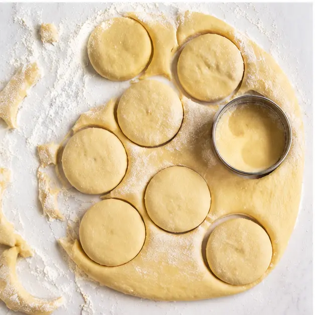 Step 3: Cutting out donut rounds