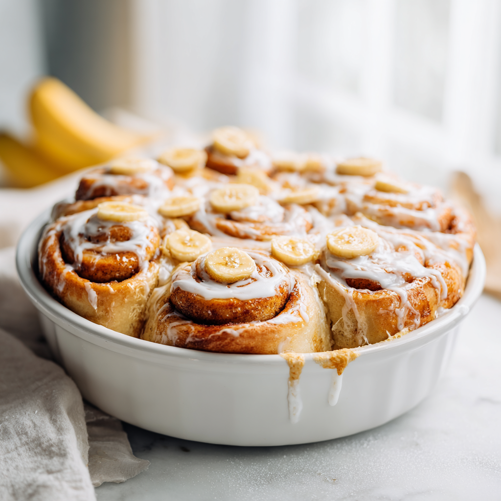 banana bread cinnamon rolls