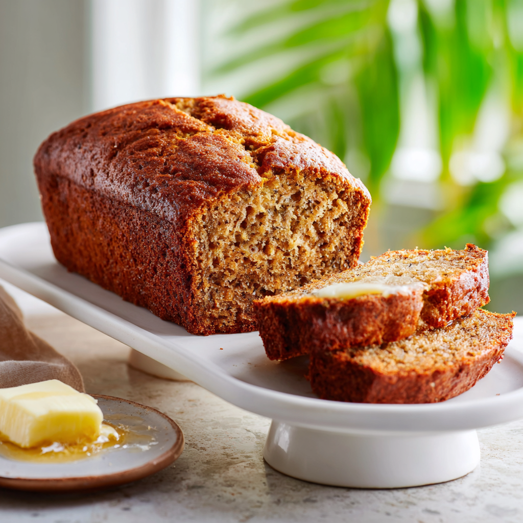 banana zucchini bread - final presentation