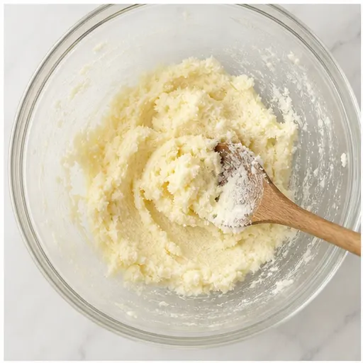 Step 1: Creaming butter and sugar together until fluffy