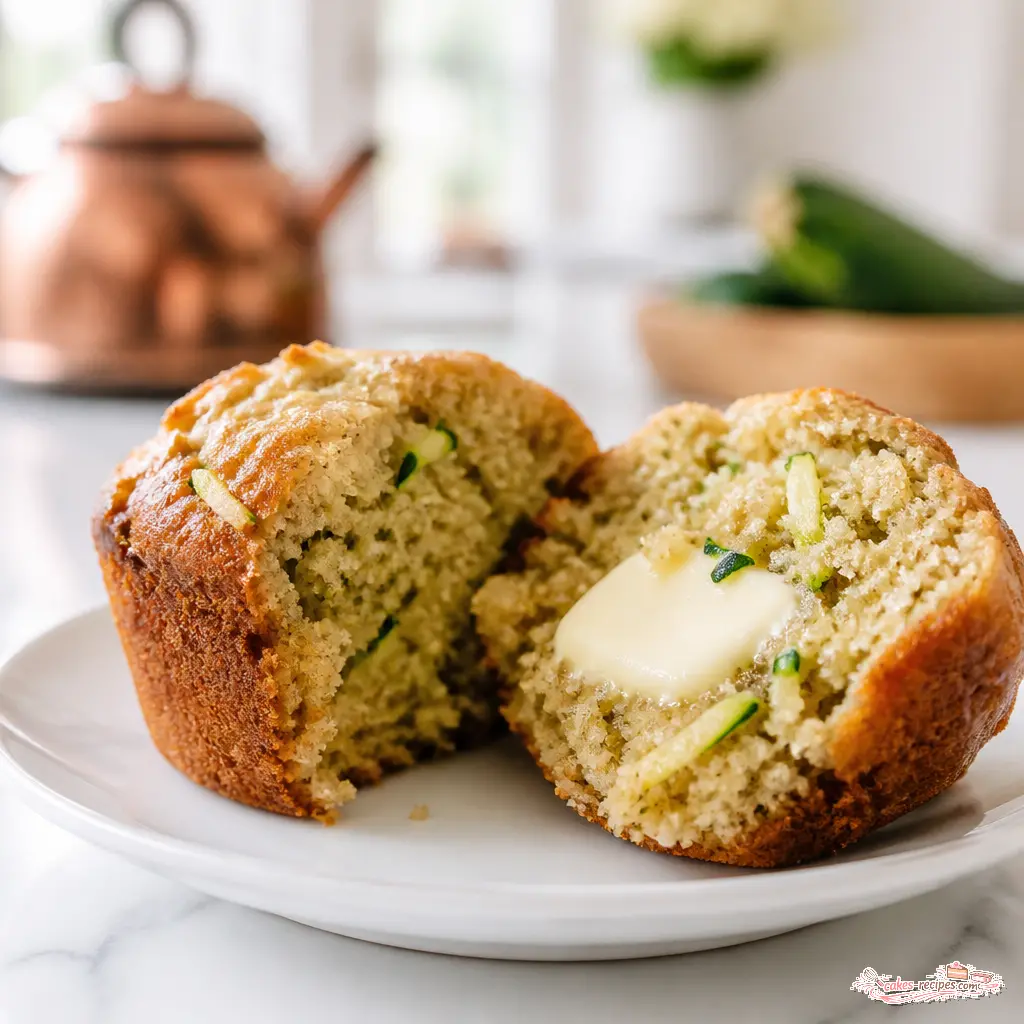 banana zucchini muffins - final presentation