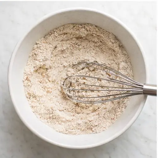 Step 3: Whisking dry ingredients together