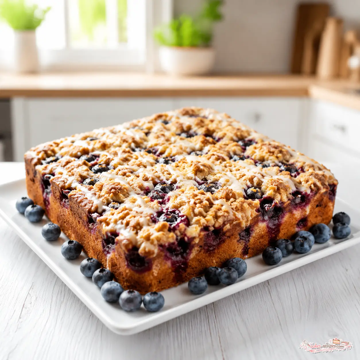 berry coffee cake - final presentation