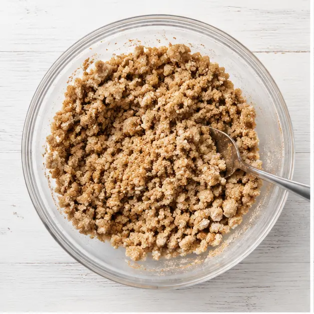 Step 1: Mixing crumb topping