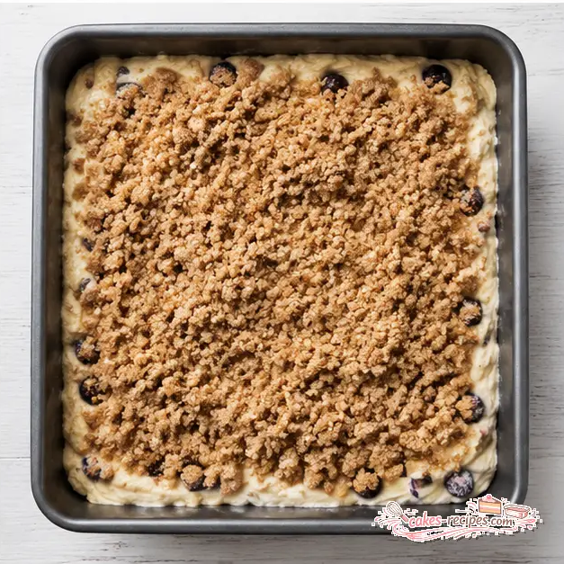 Step 4: Assembling cake with topping