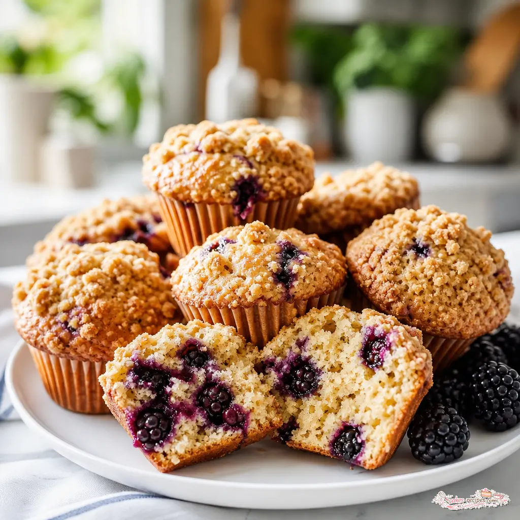 blackberry muffins - final presentation