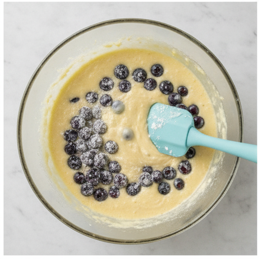 blueberry lemon pound cake - step 3
