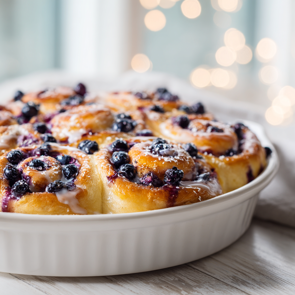 blueberry lemon sweet rolls