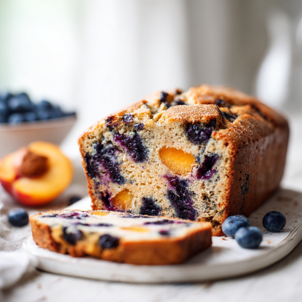blueberry peach bread