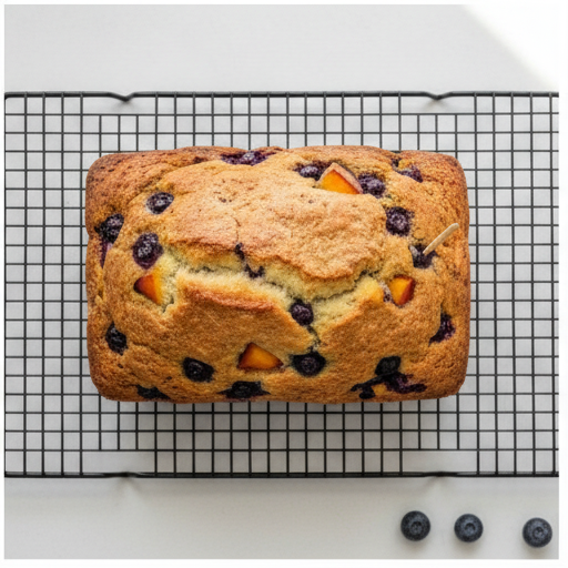 blueberry peach bread - step 4
