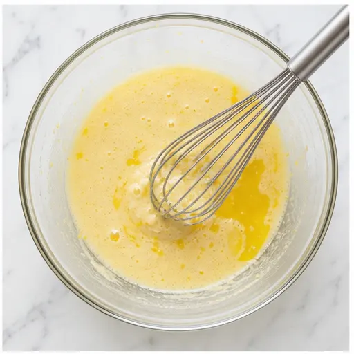 Step 2: Whisking wet ingredients