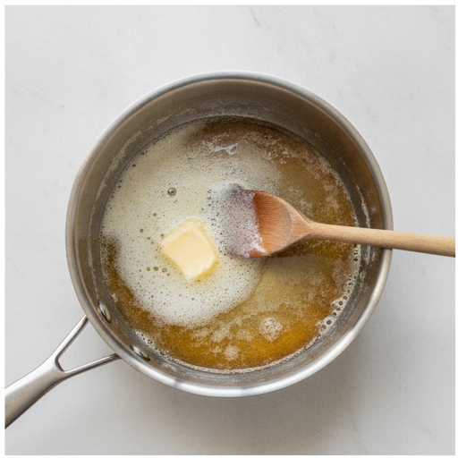 brown butter apple crisp bars - step 1