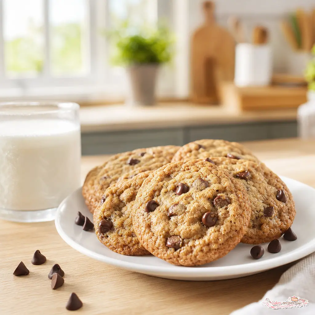 brown sugar chocolate chip cookies - final presentation