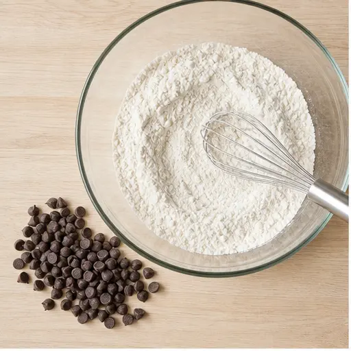 Step 1: Whisking dry ingredients together