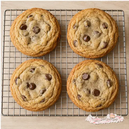 Step 4: Baked cookies cooling on a rack
