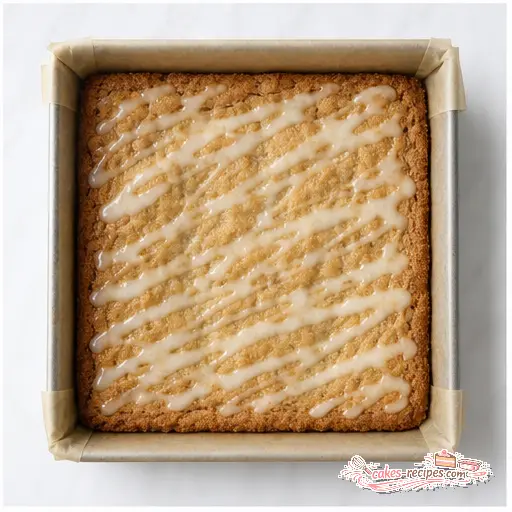 Step 4: Baked bars with glaze setting