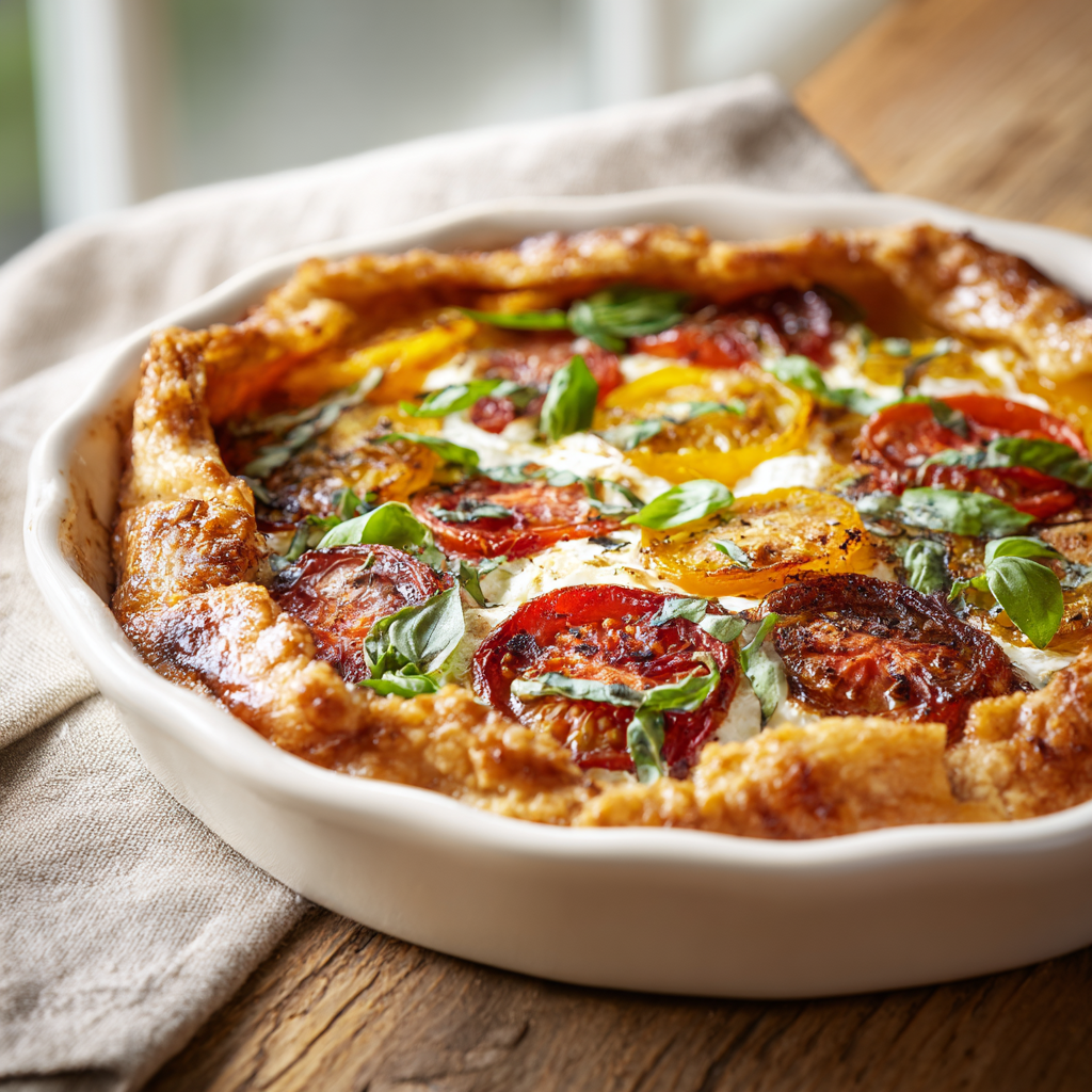 caprese galette - final presentation
