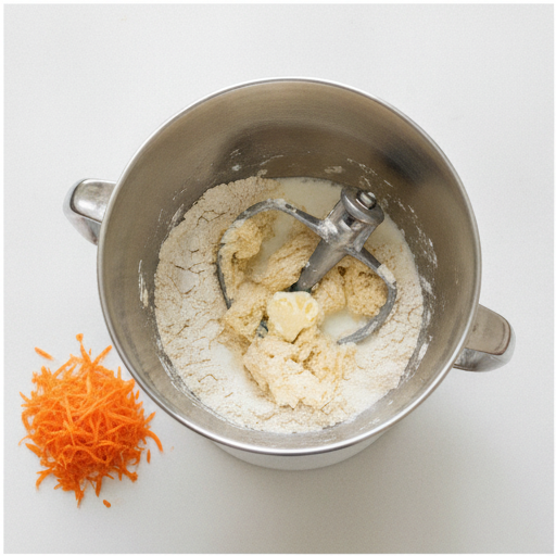 carrot cake cinnamon rolls - step 1