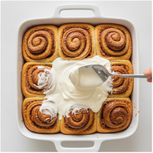 carrot cake cinnamon rolls - step 4