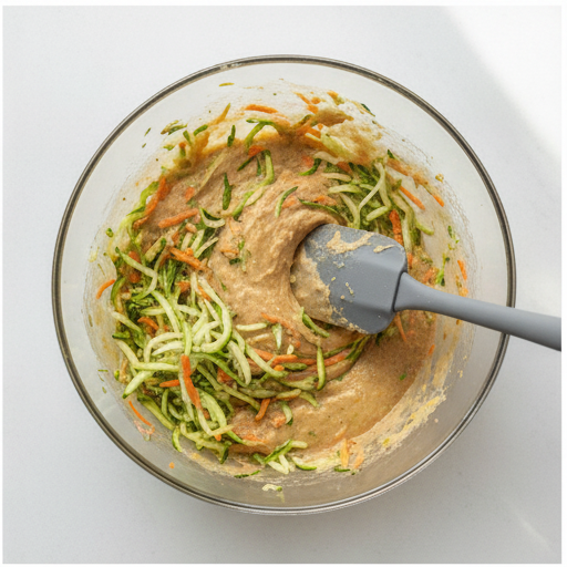 carrot zucchini bread - step 2