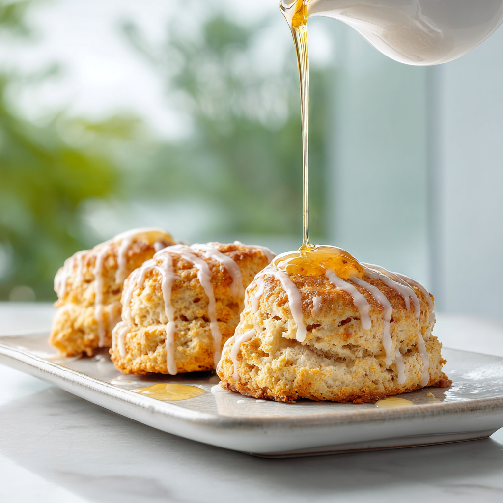 chai pear scones - final presentation