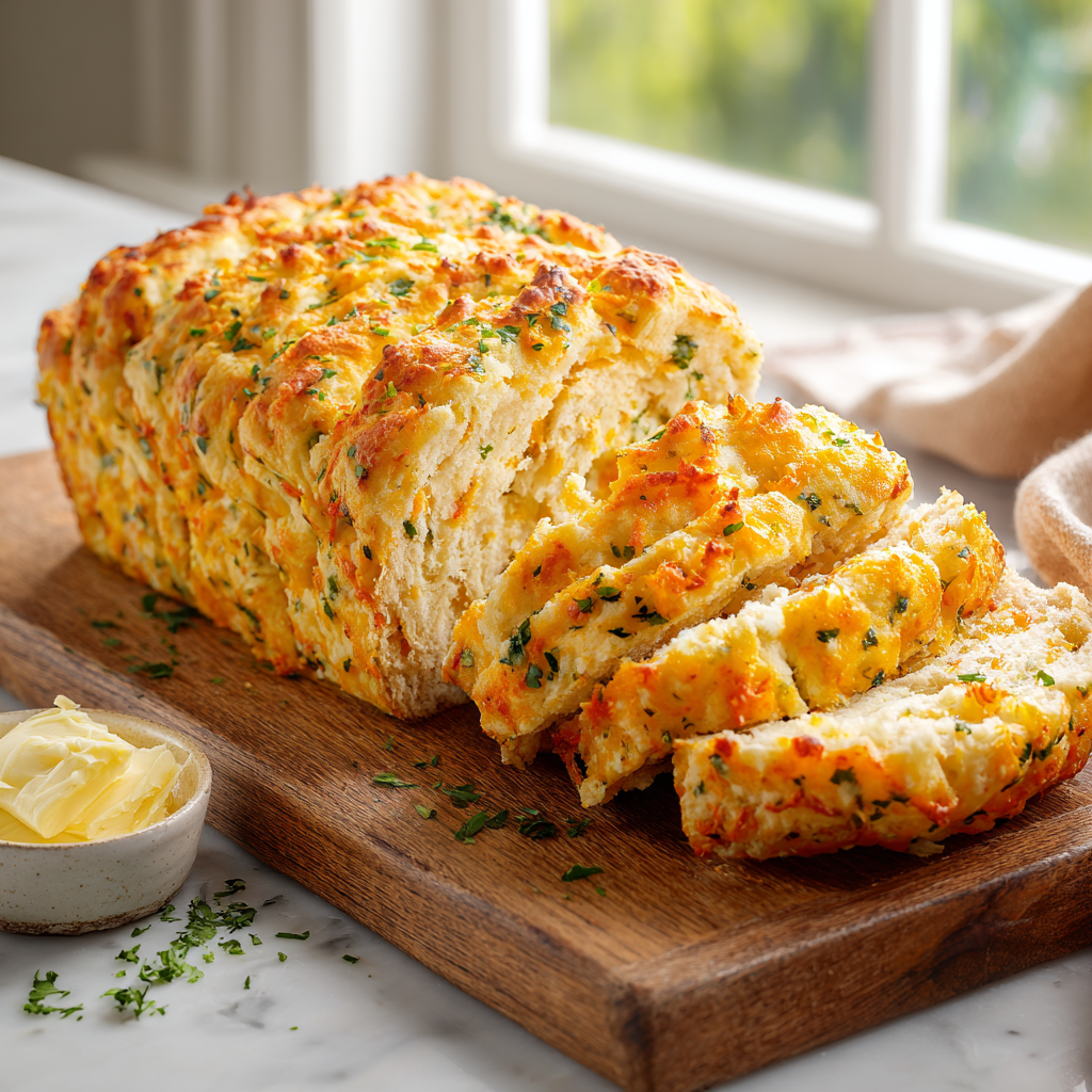 cheddar bay biscuit loaf - final presentation