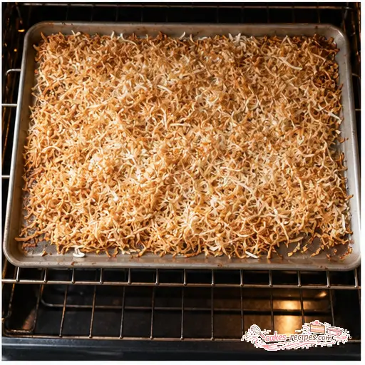 Step 4: Toasting coconut