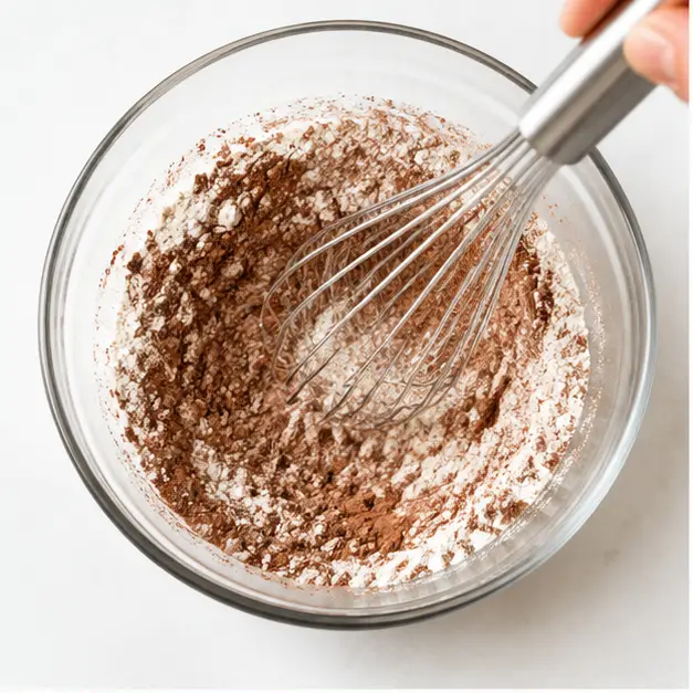 Step 1: Whisking dry ingredients