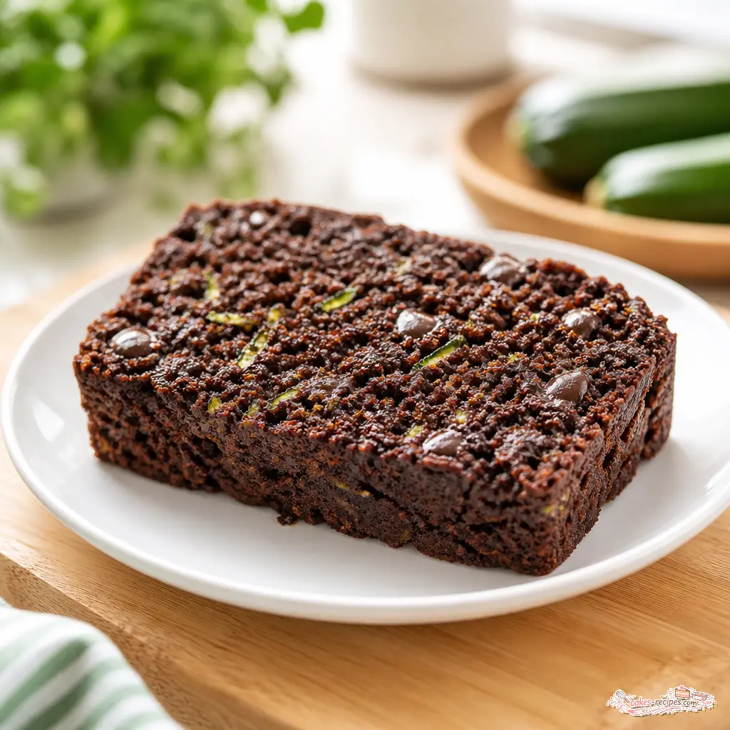chocolate zucchini bread - final presentation