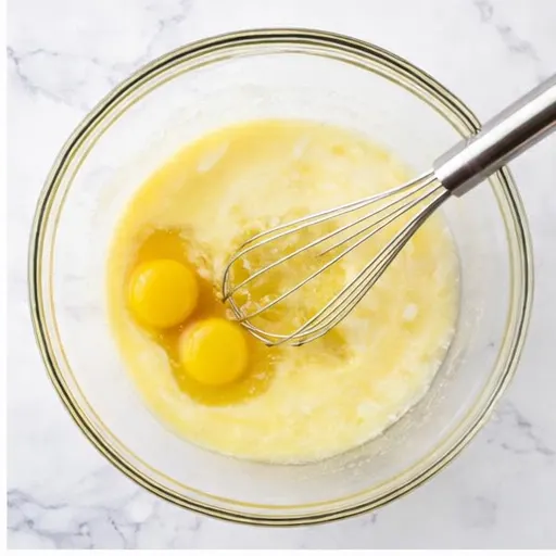 Step 2: Beat wet ingredients until smooth