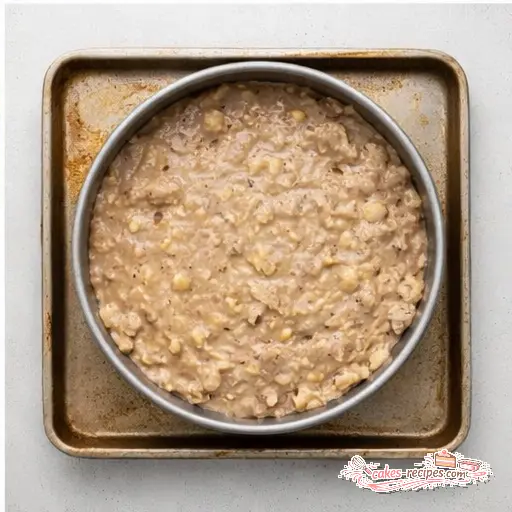 Step 4: Spoon batter into prepared pan, spread evenly