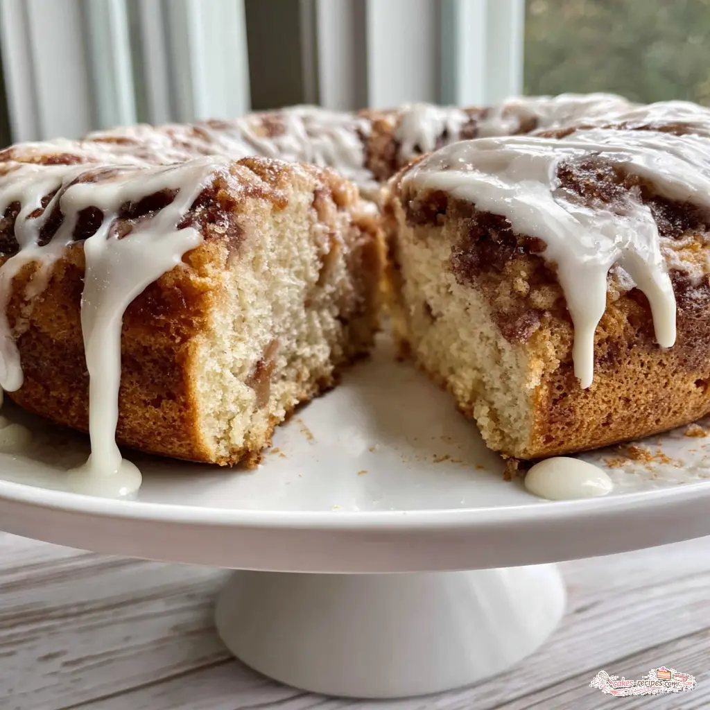 cinnamon roll apple cake