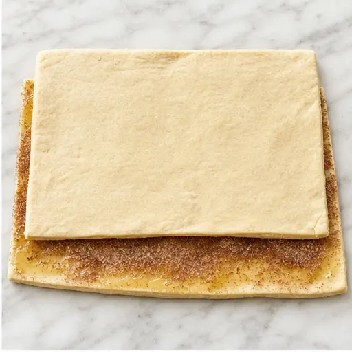 Step 2: Layer with butter and cinnamon sugar
