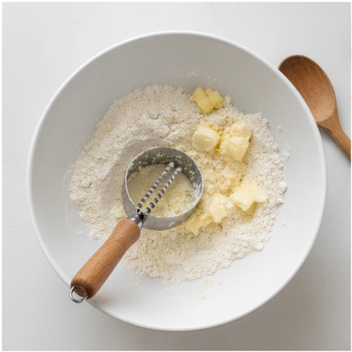 coconut scones with coconut glaze - step 1