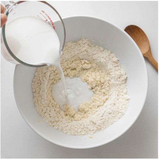 coconut scones with coconut glaze - step 2