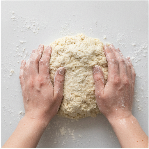 coconut scones with coconut glaze - step 3