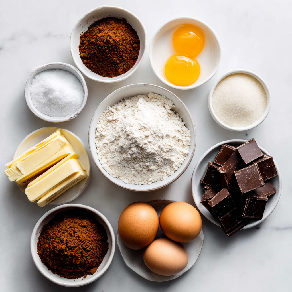 coffee cookies - main ingredients