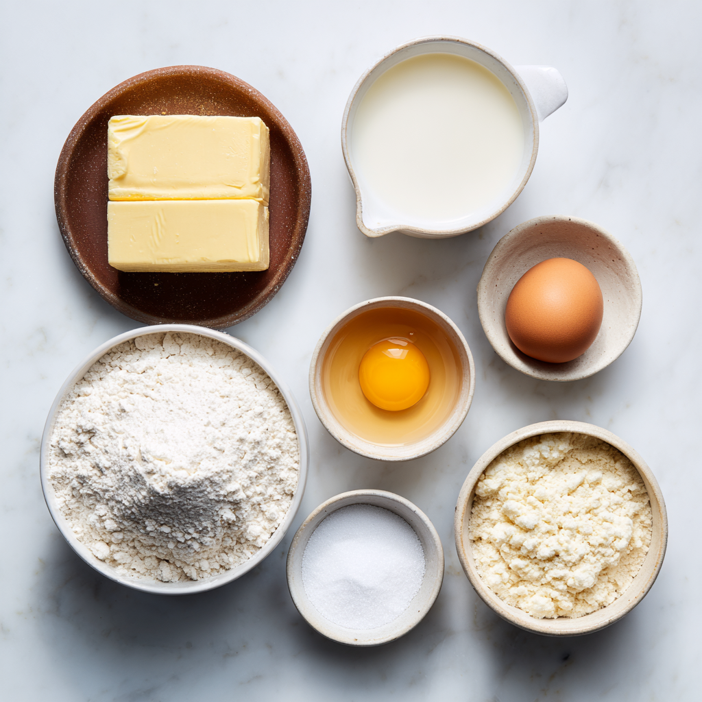colonial scones recipe - main ingredients
