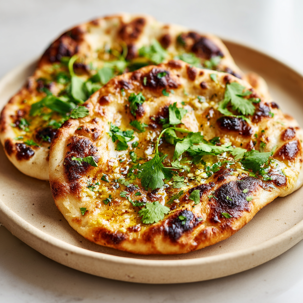 easy garlic naan bread