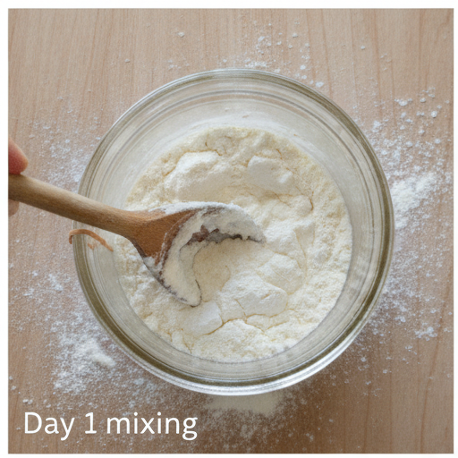 easy sourdough starter recipe - step 1