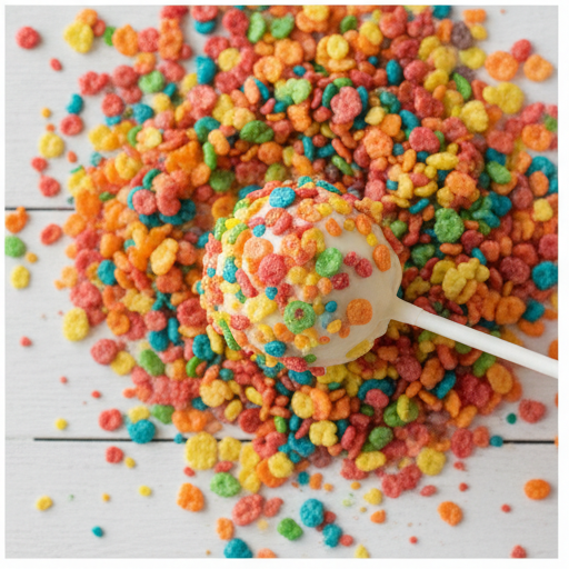 fruity pebbles cake pops - step 4