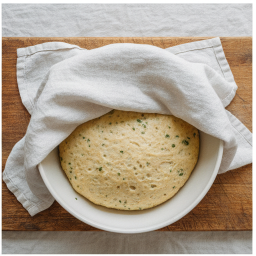 garlic herb dutch oven bread - step 2